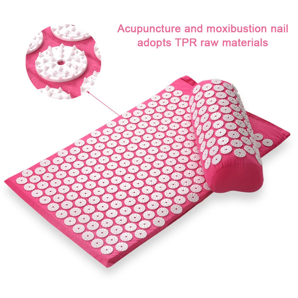 Acupressure Mat — mat and pillow with storage bag