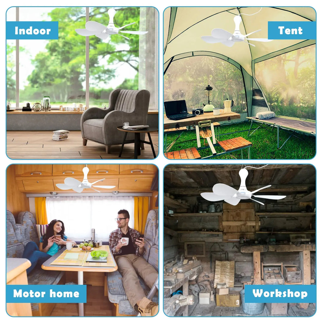 Silent Bed Ceiling Fan — USB powered detail
