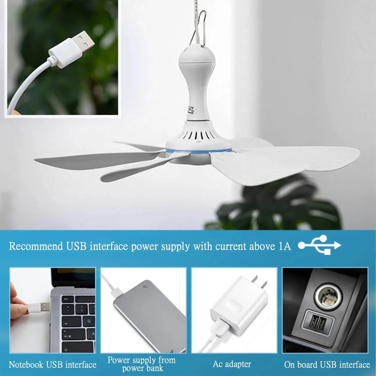 Silent Bed Ceiling Fan — remote control and speeds