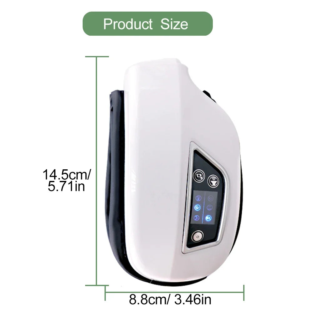 Heated Eye Massager — airbag compression and heat