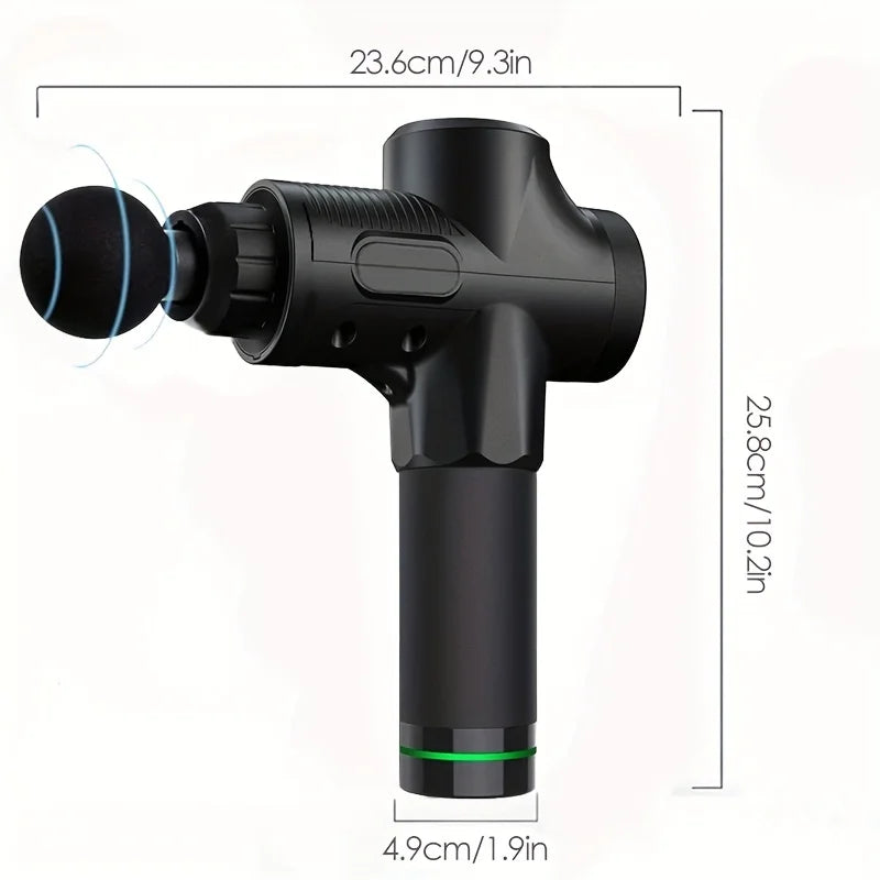 Mini Massage Gun — in use