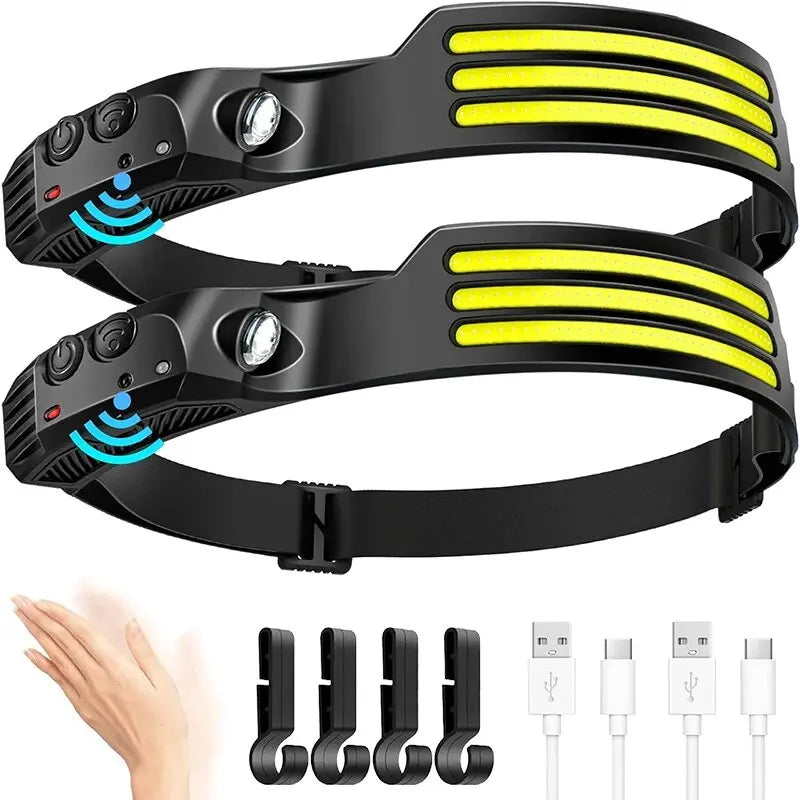 Rechargeable COB LED headlamp