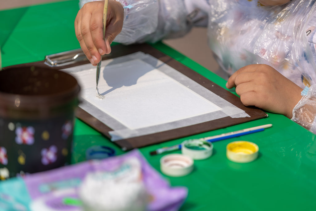 Water painting fun — reusable coloring books for travel