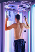 Full body red light therapy panel session