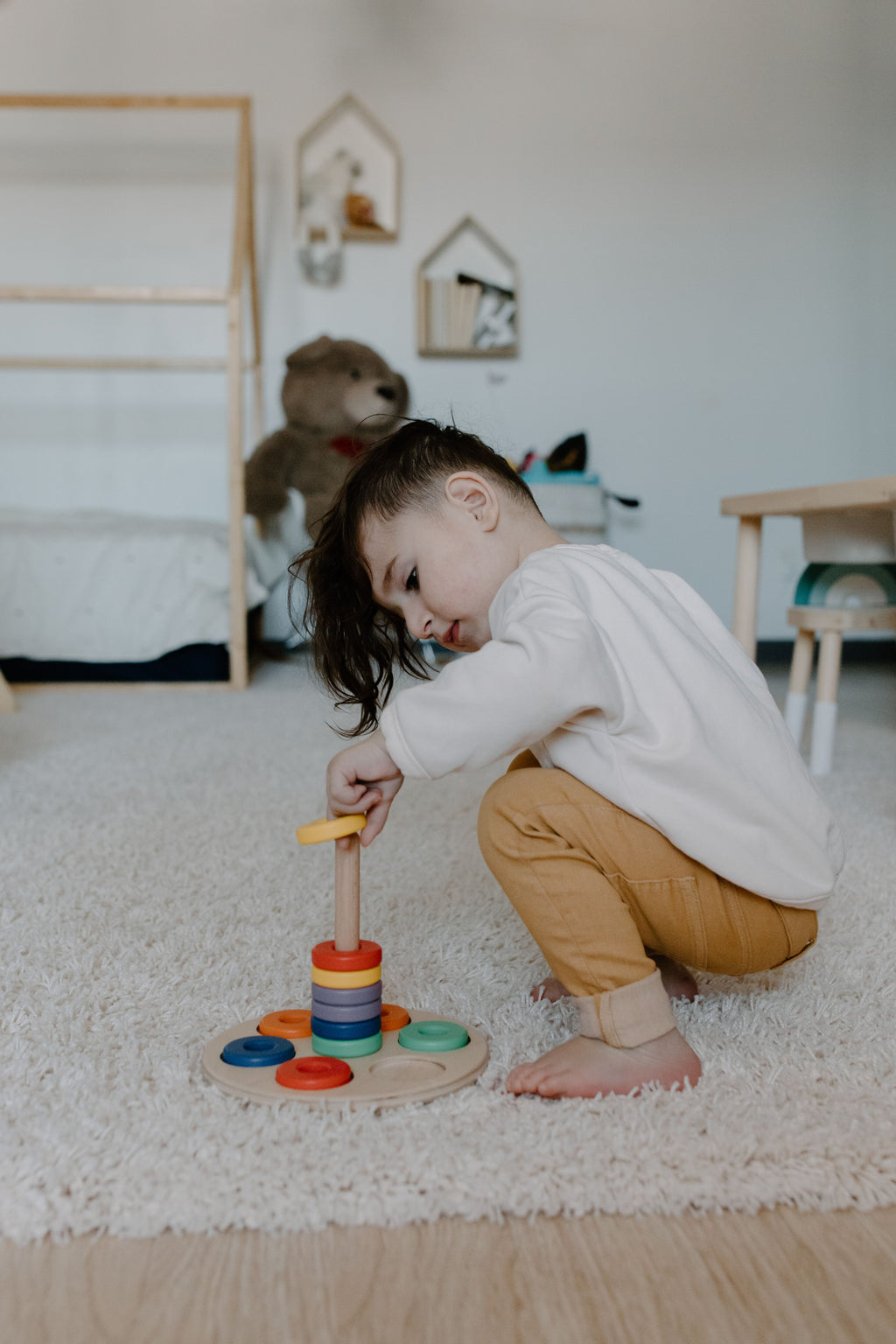 Toddler learning through play — screen-free vocabulary building